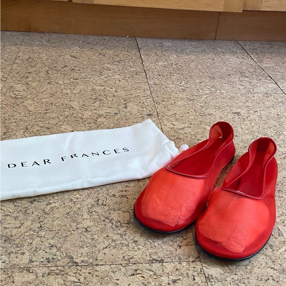Authentic Dear Frances Balla Mesh Ballerinas